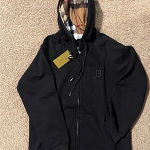 Burberry Black Jacket with Gold Tag